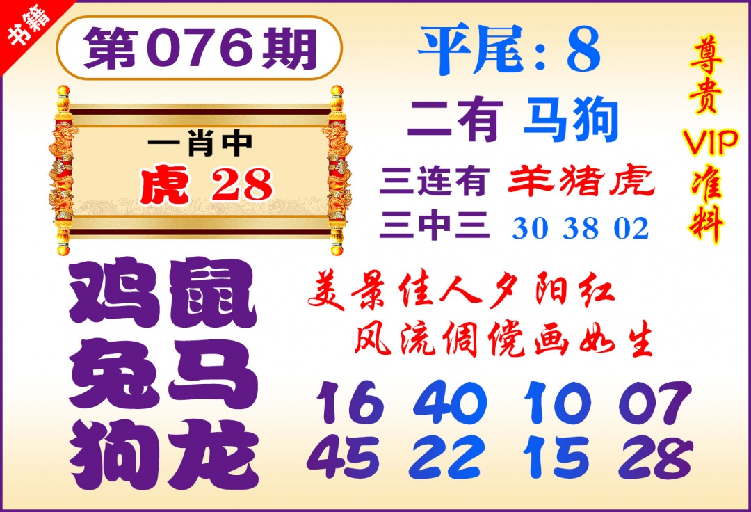 076期澳门九龙天书[图]